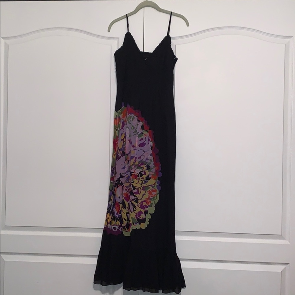 Kensie maxi dress, size M, black with floral